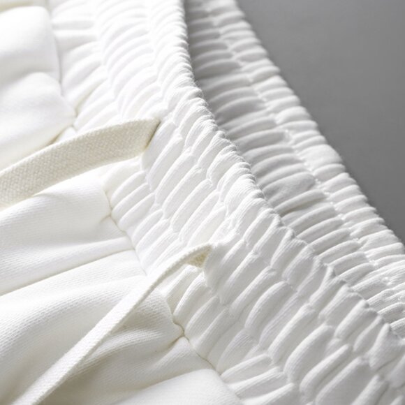 Casablanca White Graphic-Print Drawstring Athletic Shorts - Picture 4 of 8